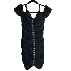 Tiger Mist Mirabelle Womens Size M Bodycon Dress  Mini Dress Black